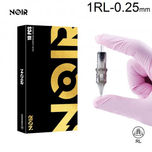 Тату картридж Noir Round Liner 1 - 0,25 мм Long Taper