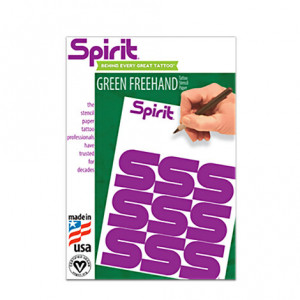 Трансферная тату бумага USA Spirit Green FreeHand A4 для ручного перевода (1 шт.) Original 